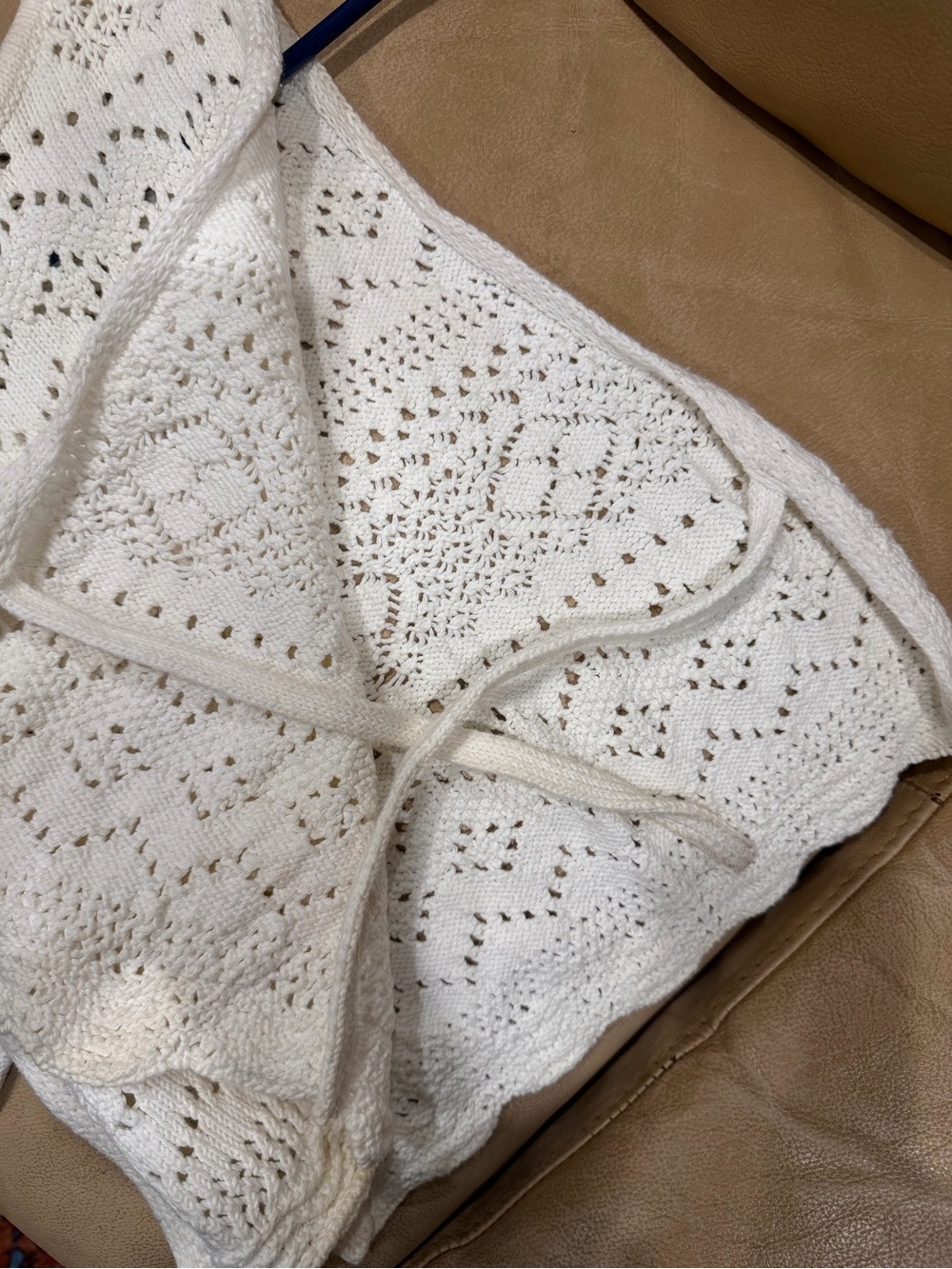 Zara White Vest